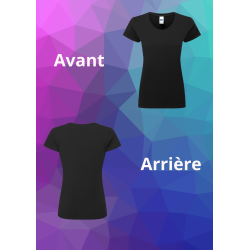 Tee-shirt classic T pour dames flocage personnalisé sur commande