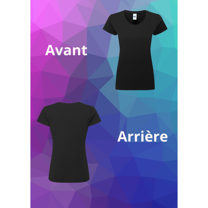 Tee-shirt classic T pour dames flocage personnalisé sur commande