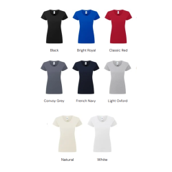 Tee-shirt classic T pour dames flocage personnalisé sur commande