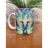 Tasse éléphant aurore boréale