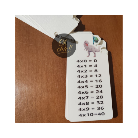 Porte clés Tables de multiplication.