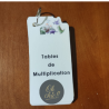Porte clés Tables de multiplication.