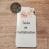 Porte clés Tables de multiplication.