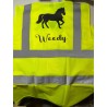 Gilet jaune cheval + nom