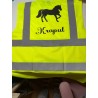Gilet jaune cheval + nom